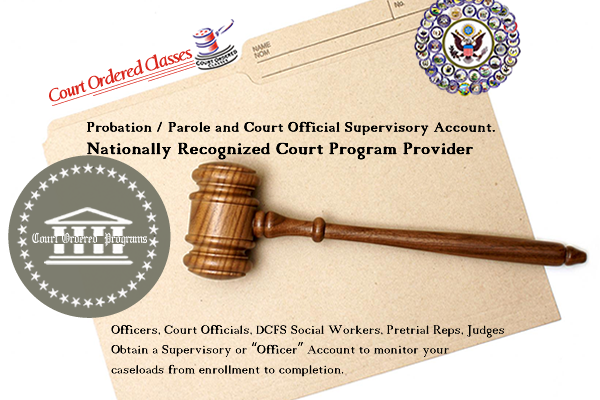 Court Ordered Parenting Programs Officer Supervisor Accounts